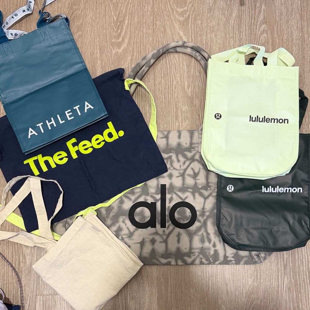 Tote Bag Set - Alo, Lululemon, Athleta, The Feed